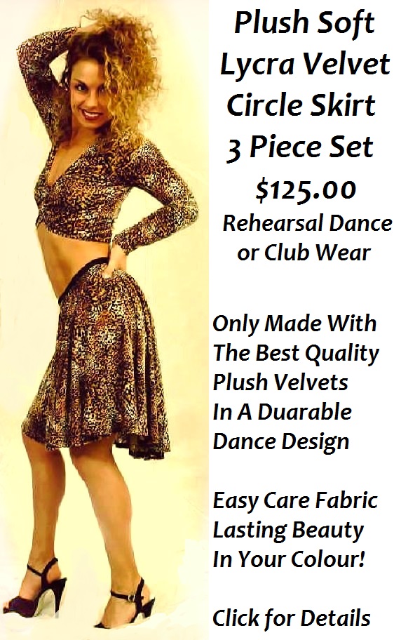 Plush Velvet Circle Skirt Set
